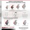 Service Caster 5 Inch Kingpinless Red Poly on Steel Wheel Caster Brakes 2 Rigid SCC, 2PK SCC-KP30S520-PUR-RS-SLB-2-R-2 - alternate 5